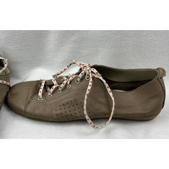 Comfort Seaside Shoe Soft leather comfort Tie-up size 40 Brown‎ USA 9 - Picture 4 of 5